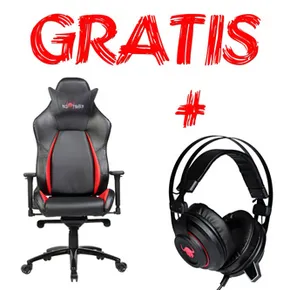 Gaming Stuhl Red Fighter C2, schwarz, + Kopfhörer Red Fighter H3, PROMO